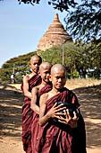 Monks at Old Bagan Myanmar.  